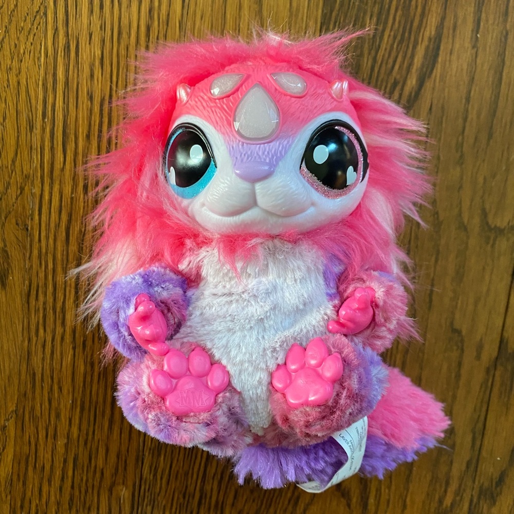 Magic Mixies Crystal Ball Pink Plush Stuffed Lights & Sound Interactive Working